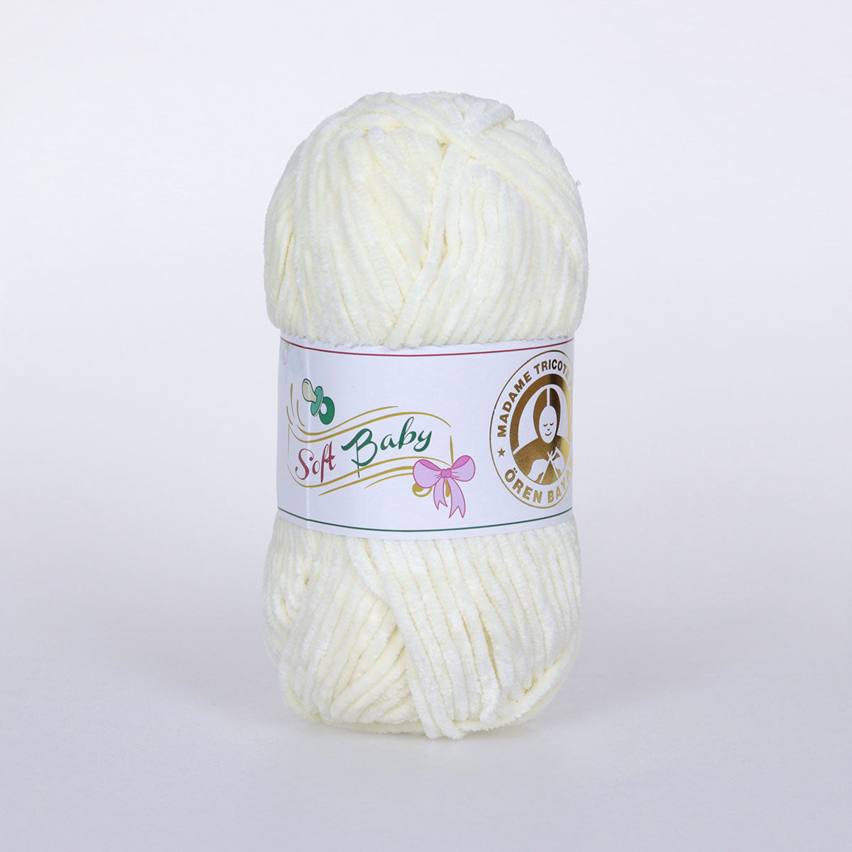 Soft Baby Hand Knitting Yarn Soft White - Kristal Wool