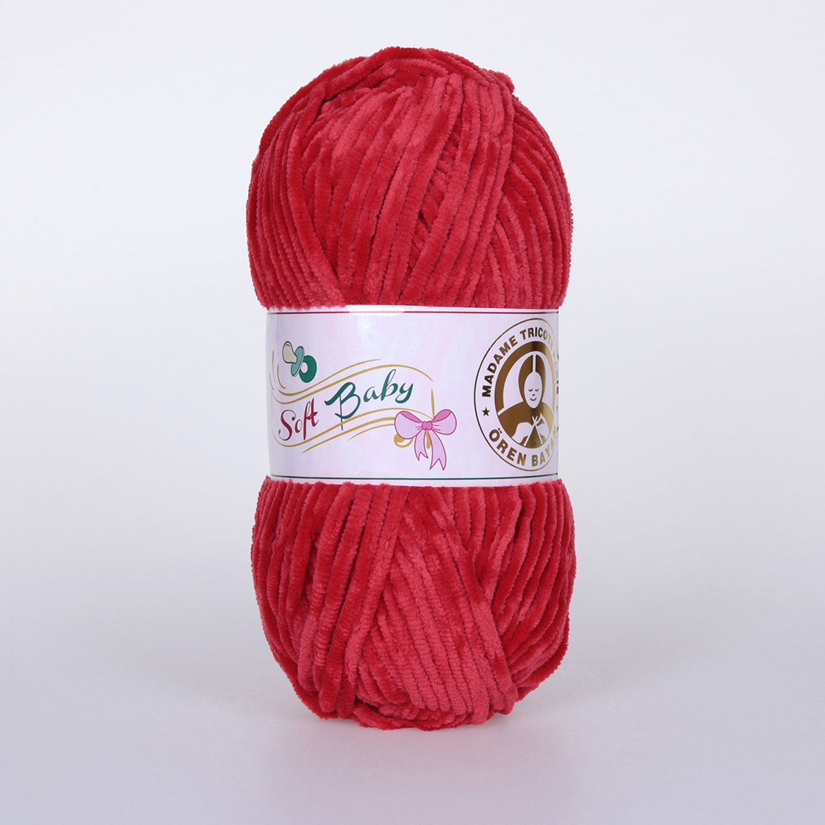 Soft Baby Hand Knitting Yarn Soft Red - Kristal Wool