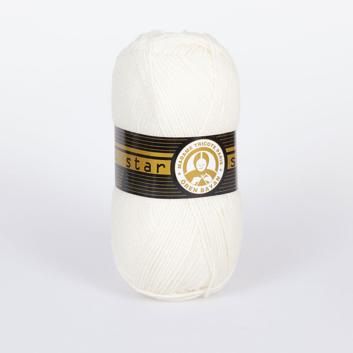 Star Hand Knitting Yarn White 100 g - Kristal Wool