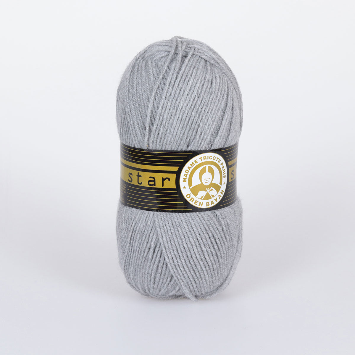 Star Hand Knitting Yarn Grey 100 g - Kristal Wool