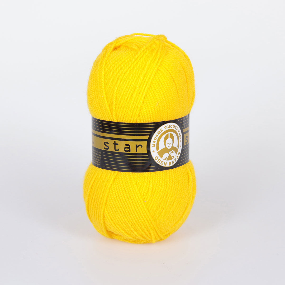 Star Hand Knitting Yarn Yellow 100 g - Kristal Wool