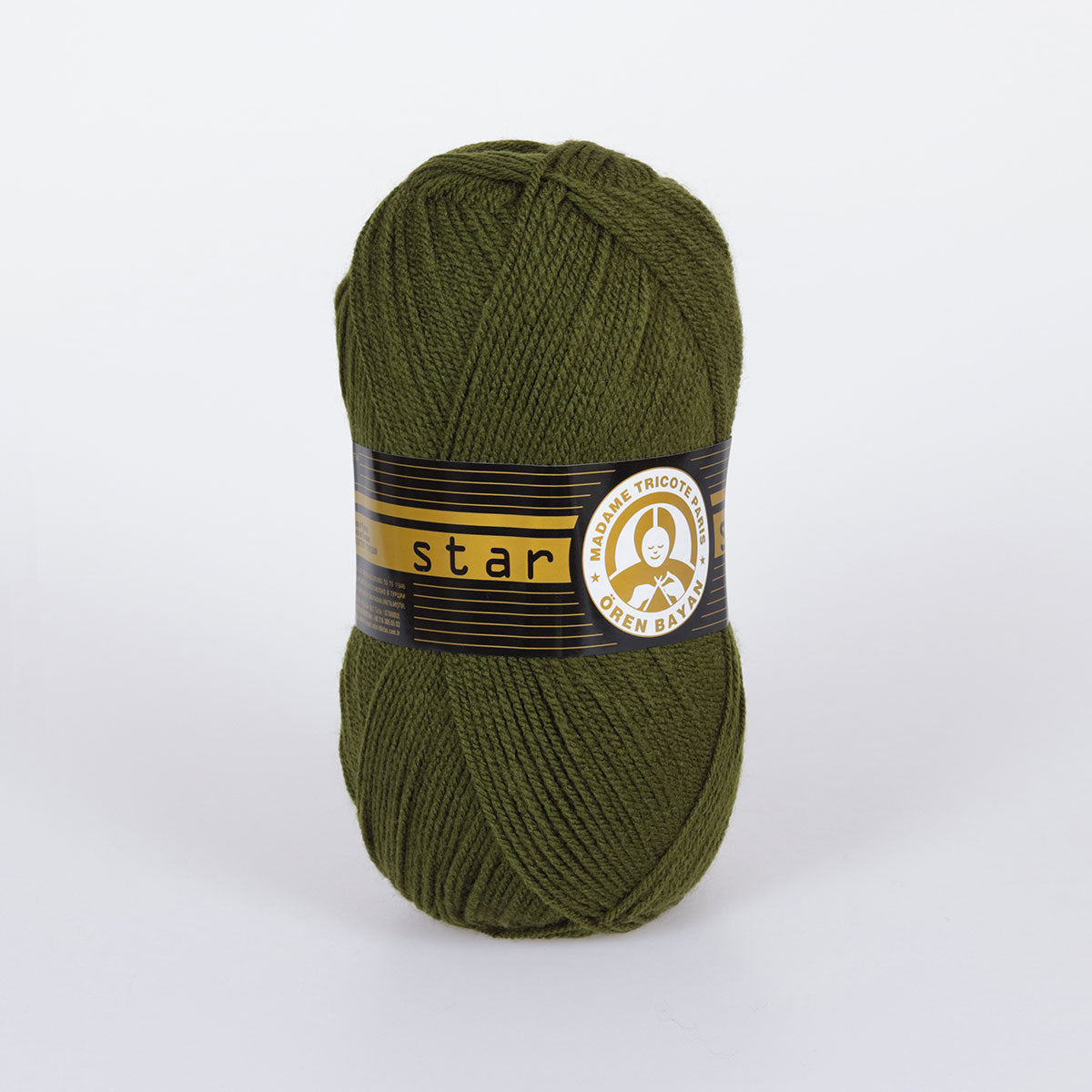 Star Hand Knitting Yarn Dark Green 100 g - Kristal Wool