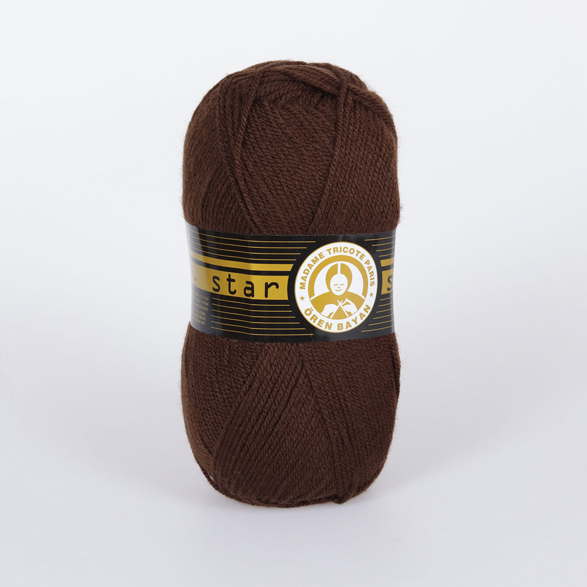 Star Hand Knitting Yarn Dark Brown 100 g - Kristal Wool