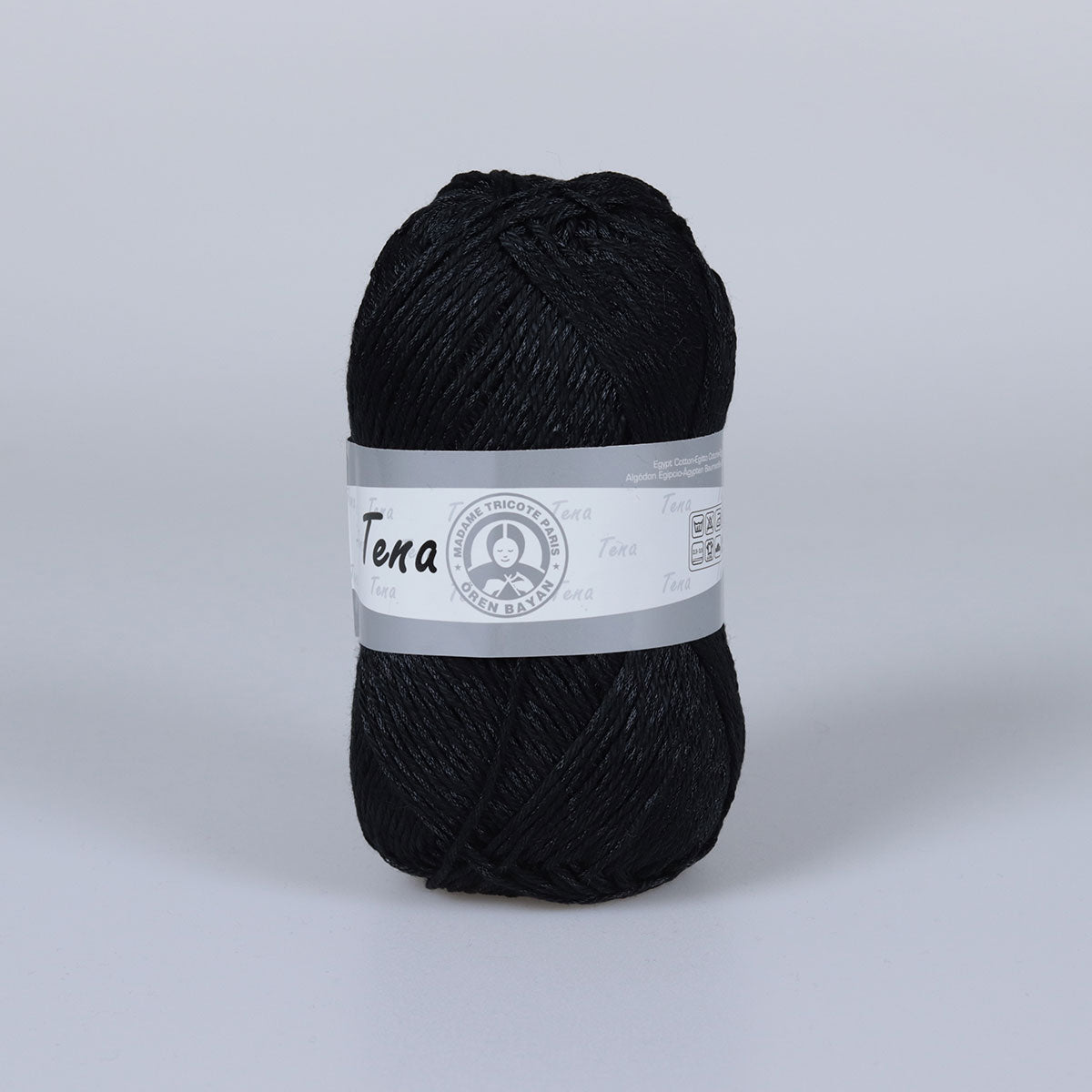 Tena Hand Knitting Yarn Black - Kristal Wool