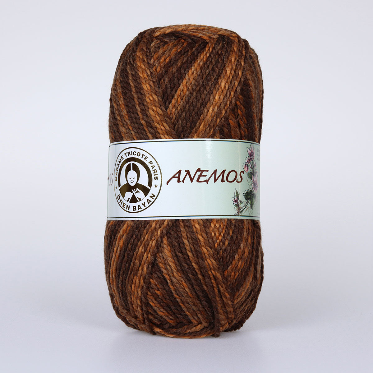 Anemos Hand Knitting Yarn Orange-Brown - Kristal Wool