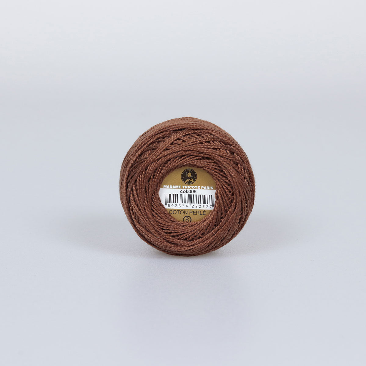 Madame Tricote Paris Hand Knitting Cotton Yarn Brown (10 x 10g Pack)