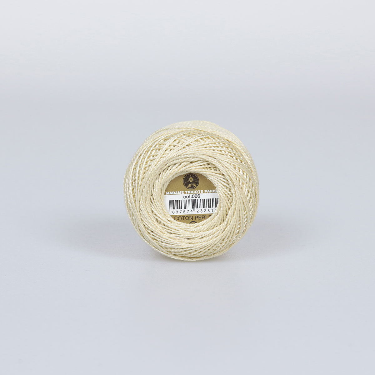 Madame Tricote Paris Hand Knitting Cotton Yarn Beige (10 x 10g Pack)