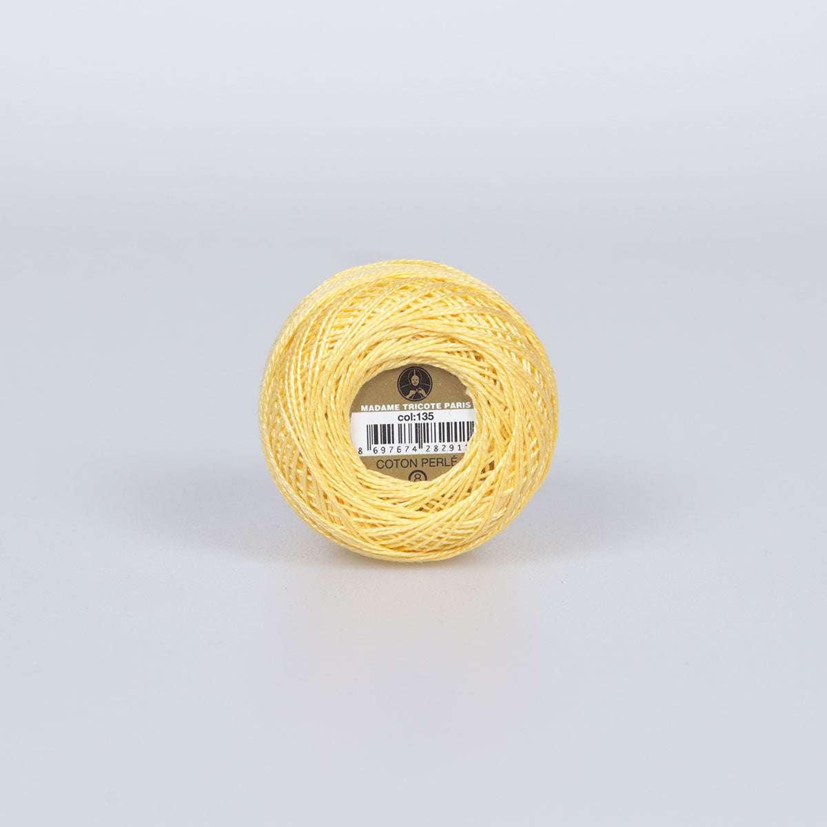 Madame Tricote Paris Hand Knitting Cotton Yarn Yellow (10 x 10g Pack)