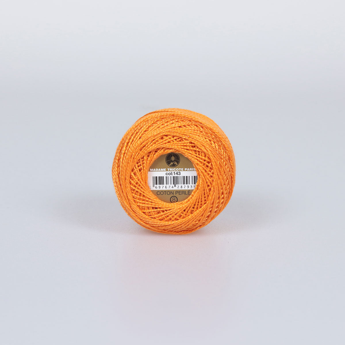 Madame Tricote Paris Hand Knitting Cotton Yarn Orange (10 x 10g Pack)