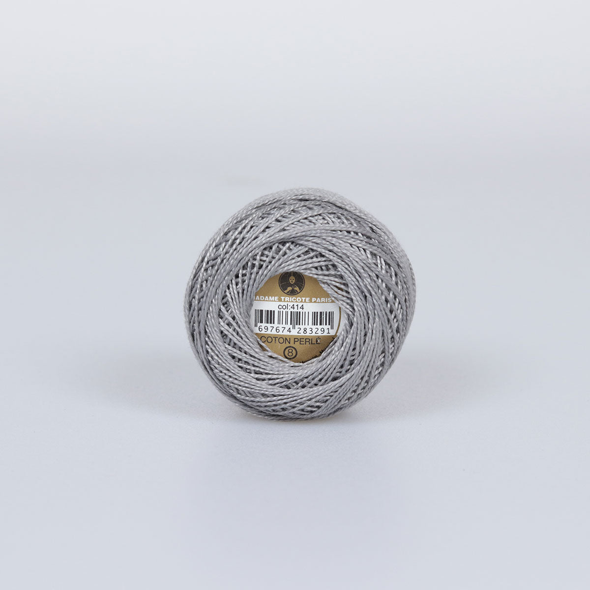 Madame Tricote Paris Hand Knitting Cotton Yarn Grey (10 x 10g Pack)