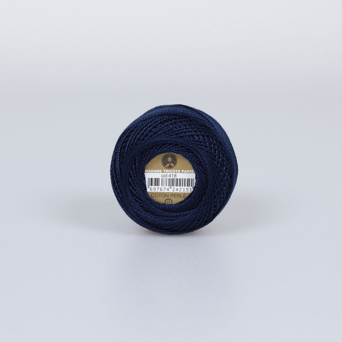 Madame Tricote Paris Hand Knitting Cotton Yarn Blue (10 x 10g Pack)