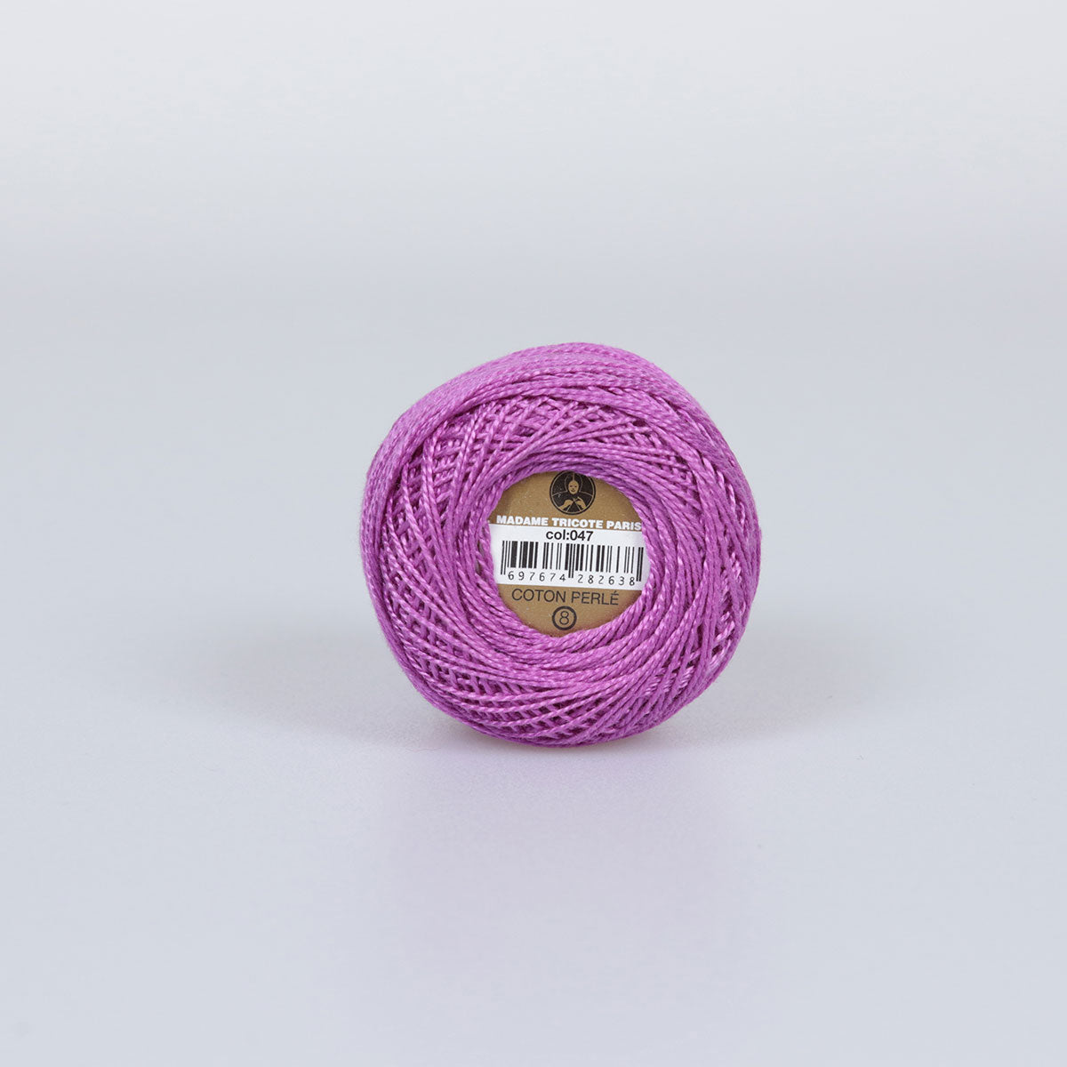 Madame Tricote Paris Hand Knitting Cotton Yarn Purple (10 x 10g Pack)