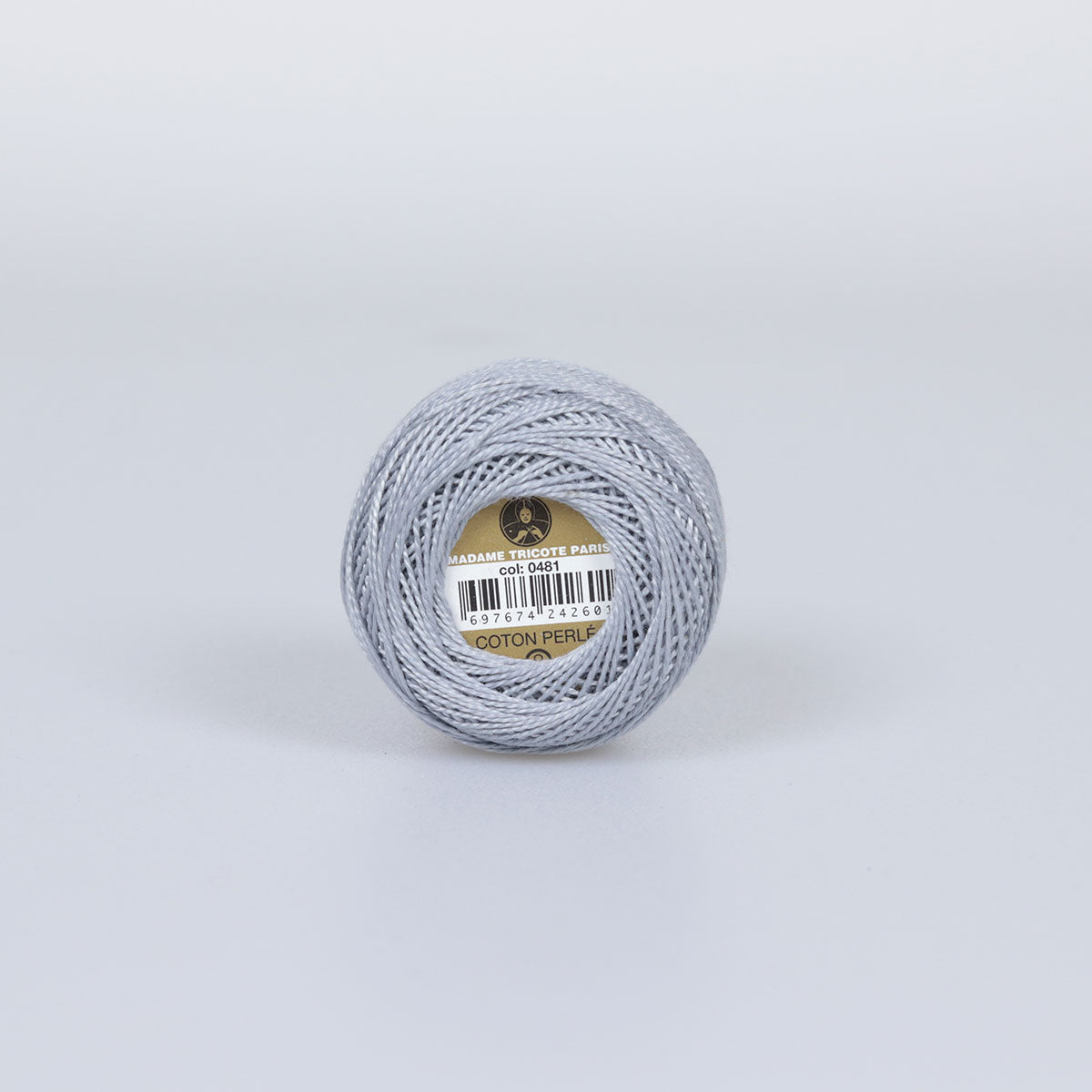 Madame Tricote Paris Hand Knitting Cotton Yarn Grey (10 x 10g Pack)