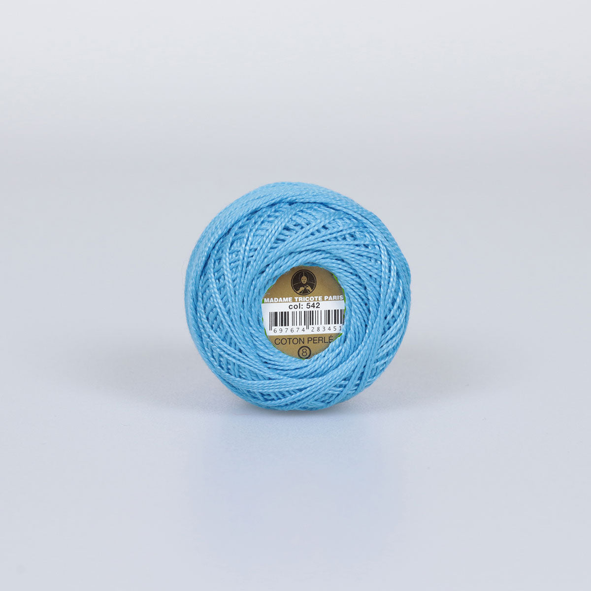 Madame Tricote Paris Hand Knitting Cotton Yarn Blue (10 x 10g Pack)