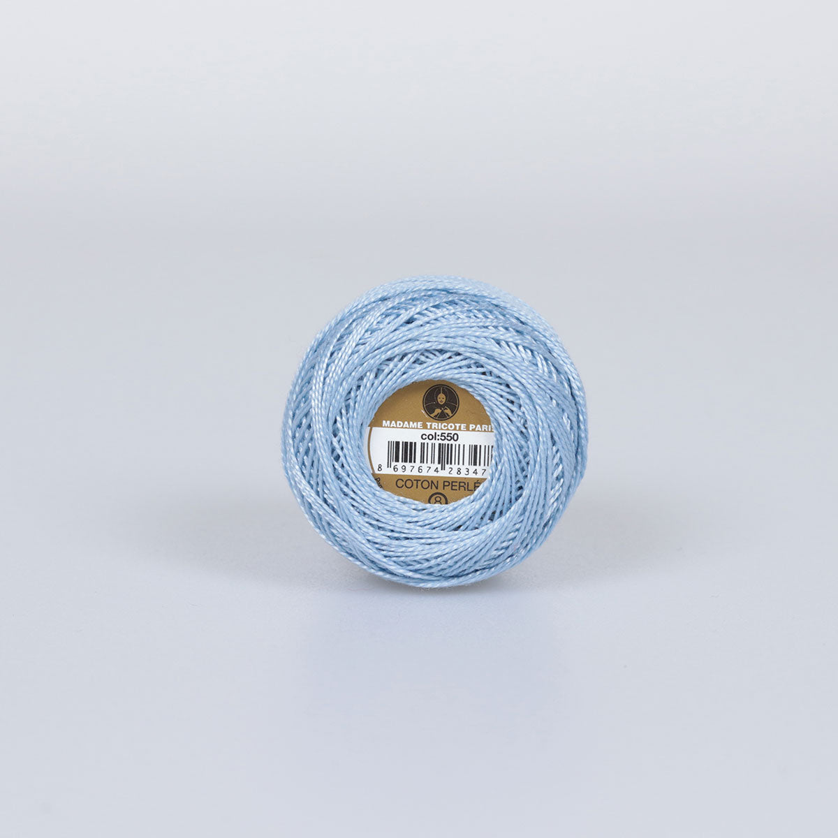 Madame Tricote Paris Hand Knitting Cotton Yarn Blue (10 x 10g Pack)