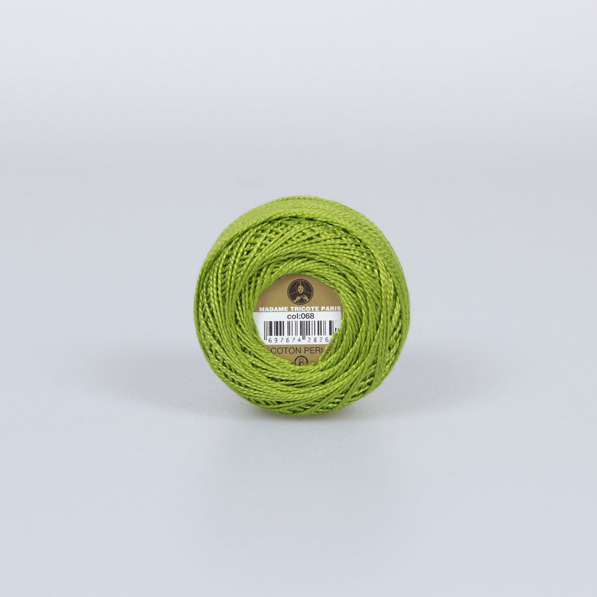 Madame Tricote Paris Hand Knitting Cotton Yarn Green (10 x 10g Pack)