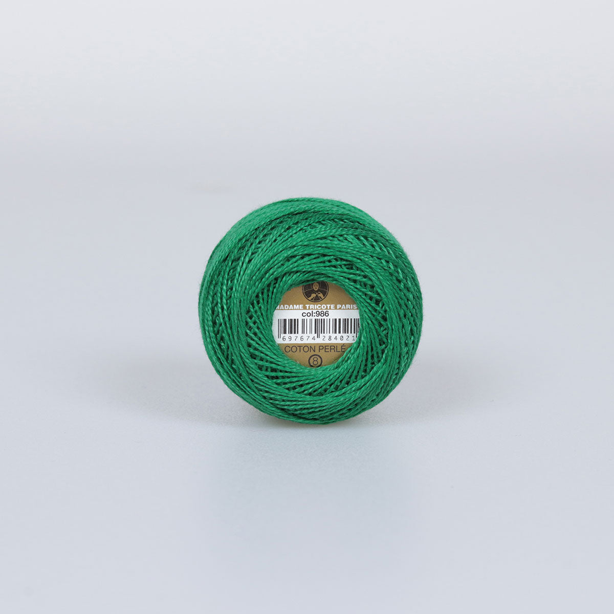 Madame Tricote Paris Hand Knitting Cotton Yarn Green (10 x 10g Pack)