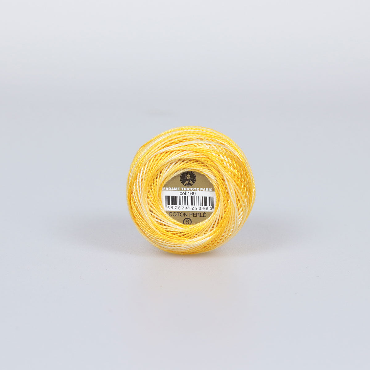 Madame Tricote Paris Hand Knitting Cotton Yarn Yellow (10 x 10g Pack)