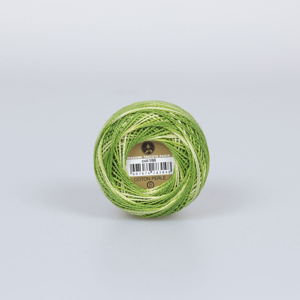 Madame Tricote Paris Hand Knitting Cotton Yarn Green (10 x 10g Pack)