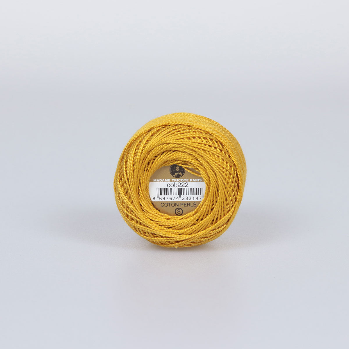 Madame Tricote Paris Hand Knitting Cotton Yarn Yellow (10 x 10g Pack)