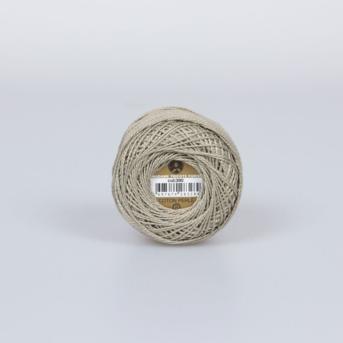 Madame Tricote Paris Hand Knitting Cotton Yarn Grey (10 x 10g Pack)