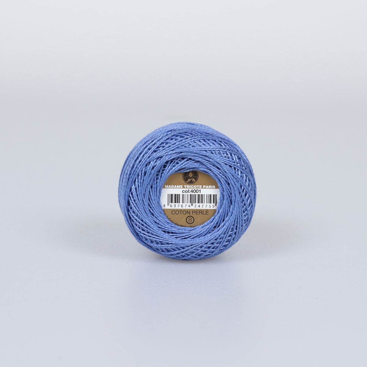 Madame Tricote Paris Hand Knitting Cotton Yarn Blue (10 x 10g Pack)