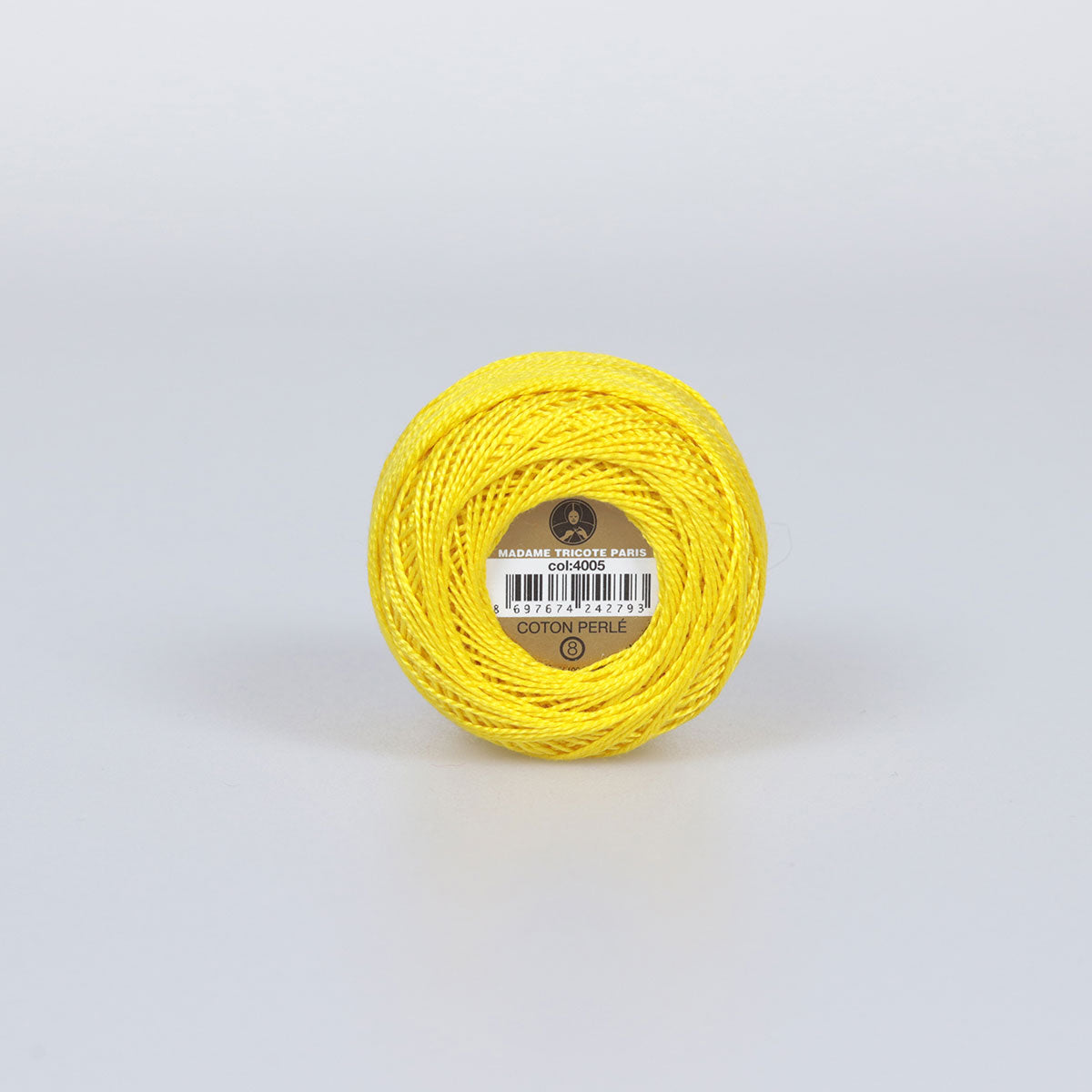 Madame Tricote Paris Hand Knitting Cotton Yarn Yellow (10 x 10g Pack)