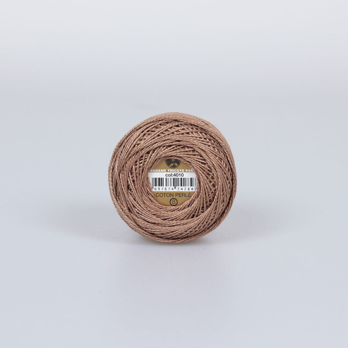 Madame Tricote Paris Hand Knitting Cotton Yarn Brown (10 x 10g Pack)