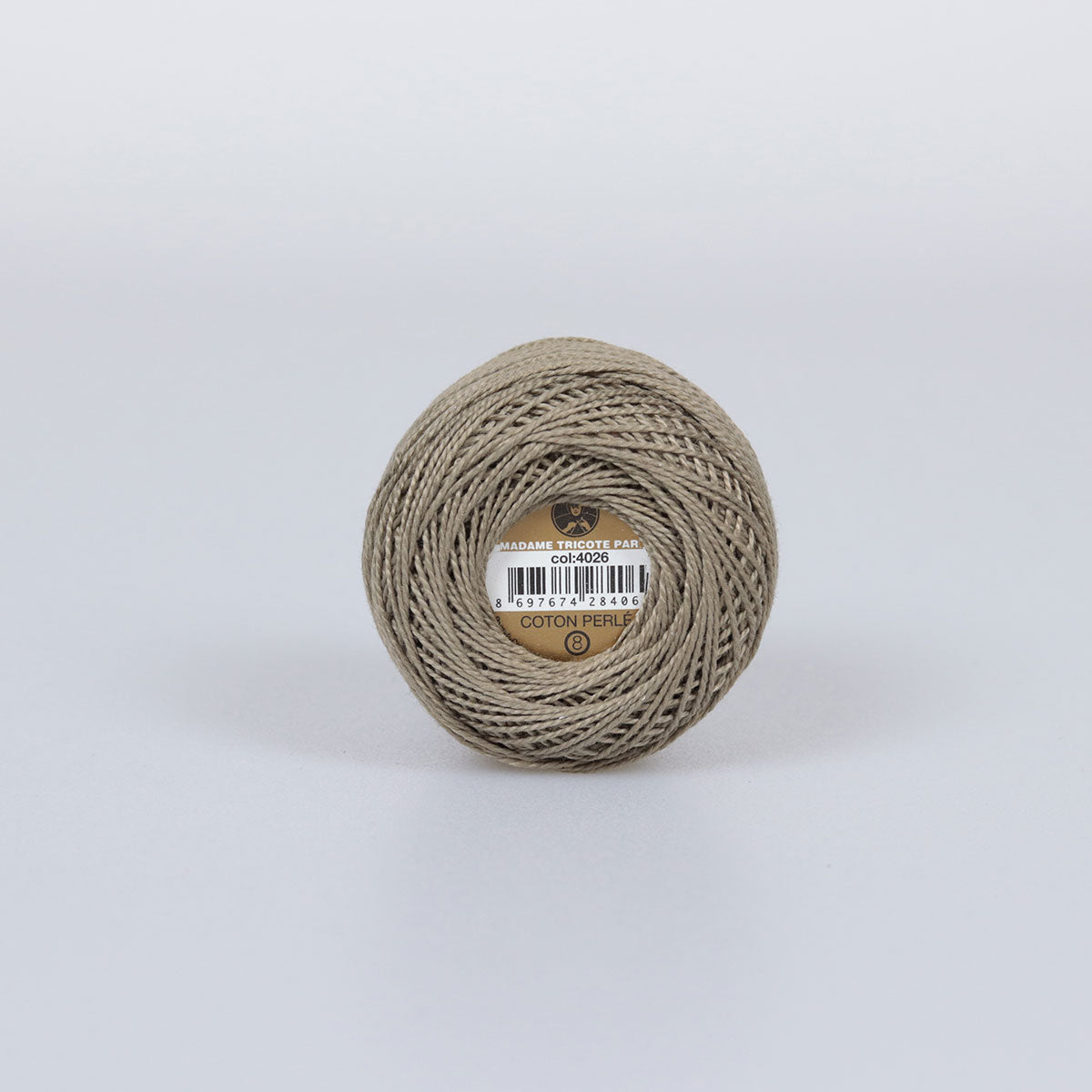 Madame Tricote Paris Hand Knitting Cotton Yarn Brown (10 x 10g Pack)