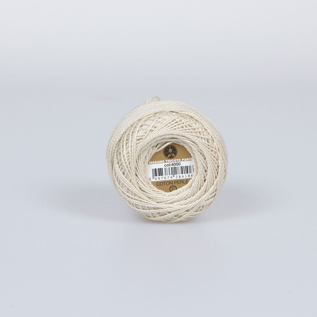 Madame Tricote Paris Hand Knitting Cotton Yarn Beige (10 x 10g Pack)