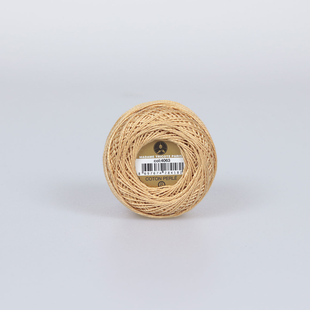 Madame Tricote Paris Hand Knitting Cotton Yarn Beige (10 x 10g Pack)