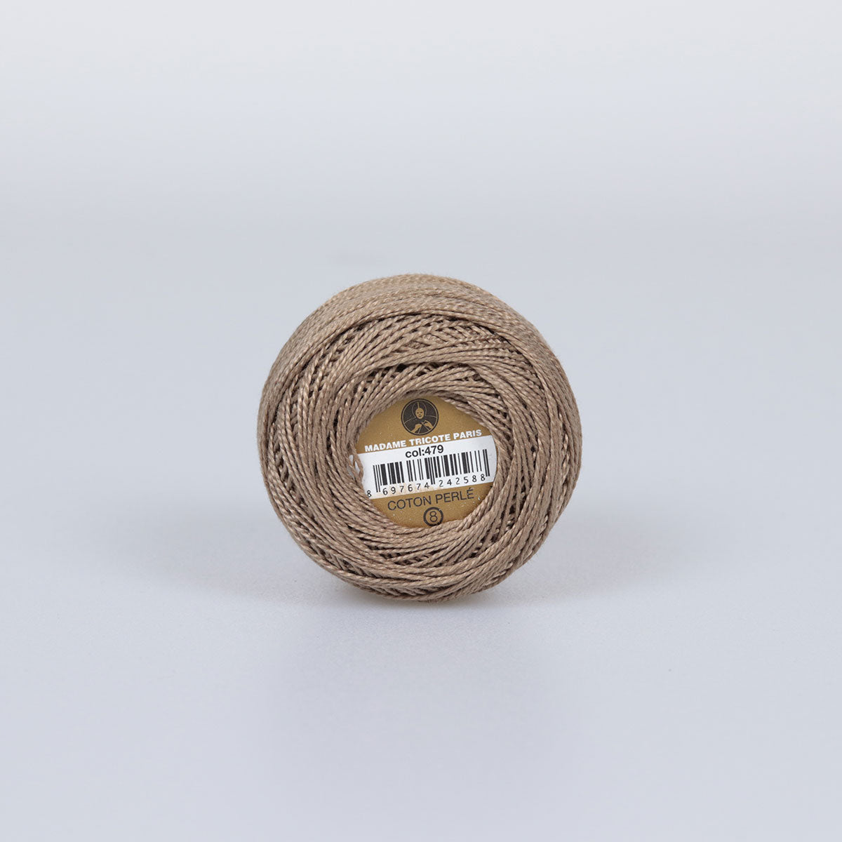 Madame Tricote Paris Hand Knitting Cotton Yarn Brown (10 x 10g Pack)