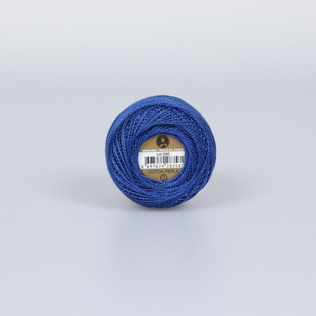 Madame Tricote Paris Hand Knitting Cotton Yarn Blue (10 x 10g Pack)