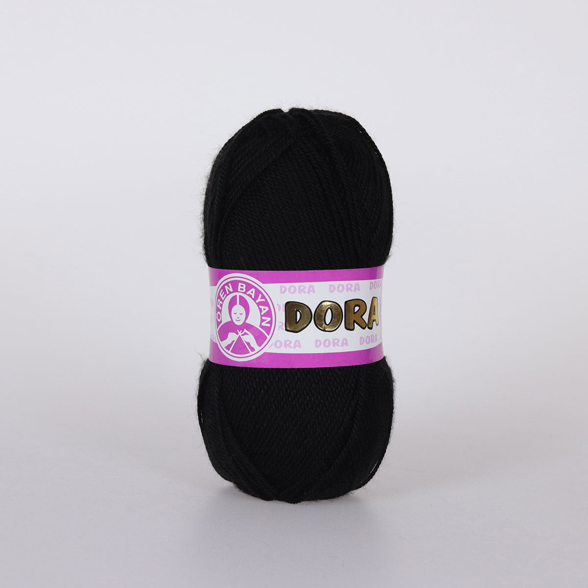 Dora Hand Knitting Yarn Black - Kristal Wool