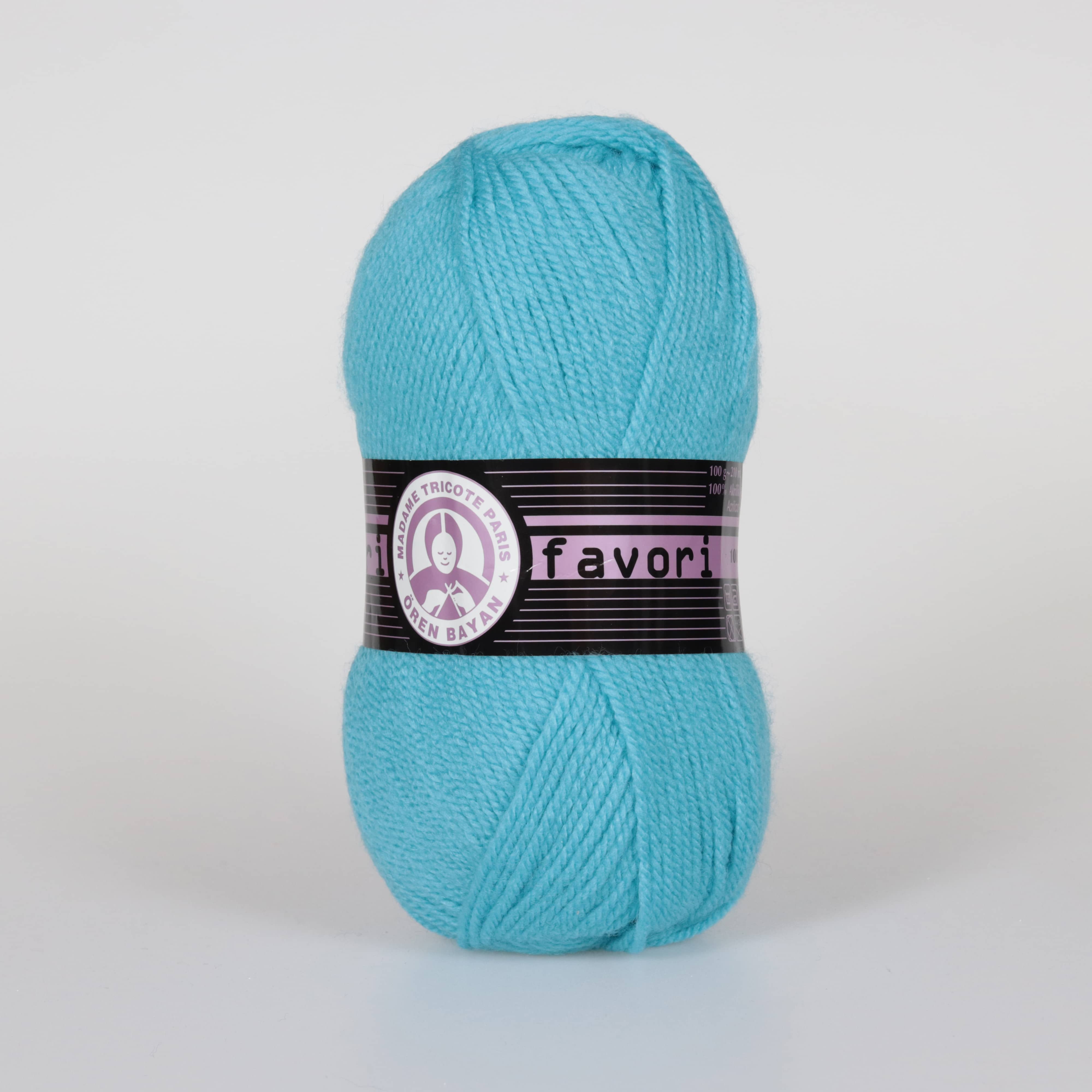 Favori Hand Knitting Yarn Light Blue - Kristal Wool