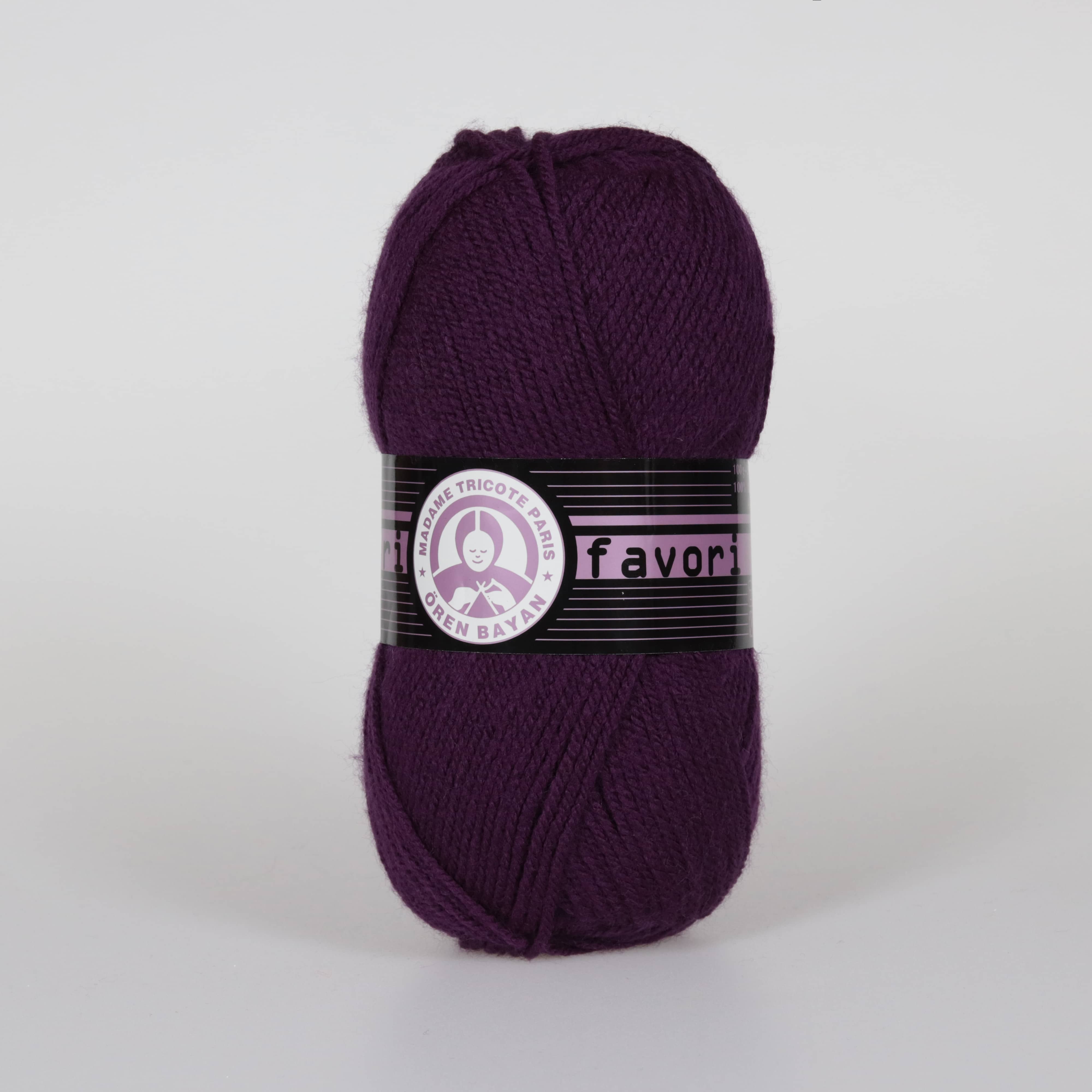 Favori Hand Knitting Yarn Soft Purple - Kristal Wool