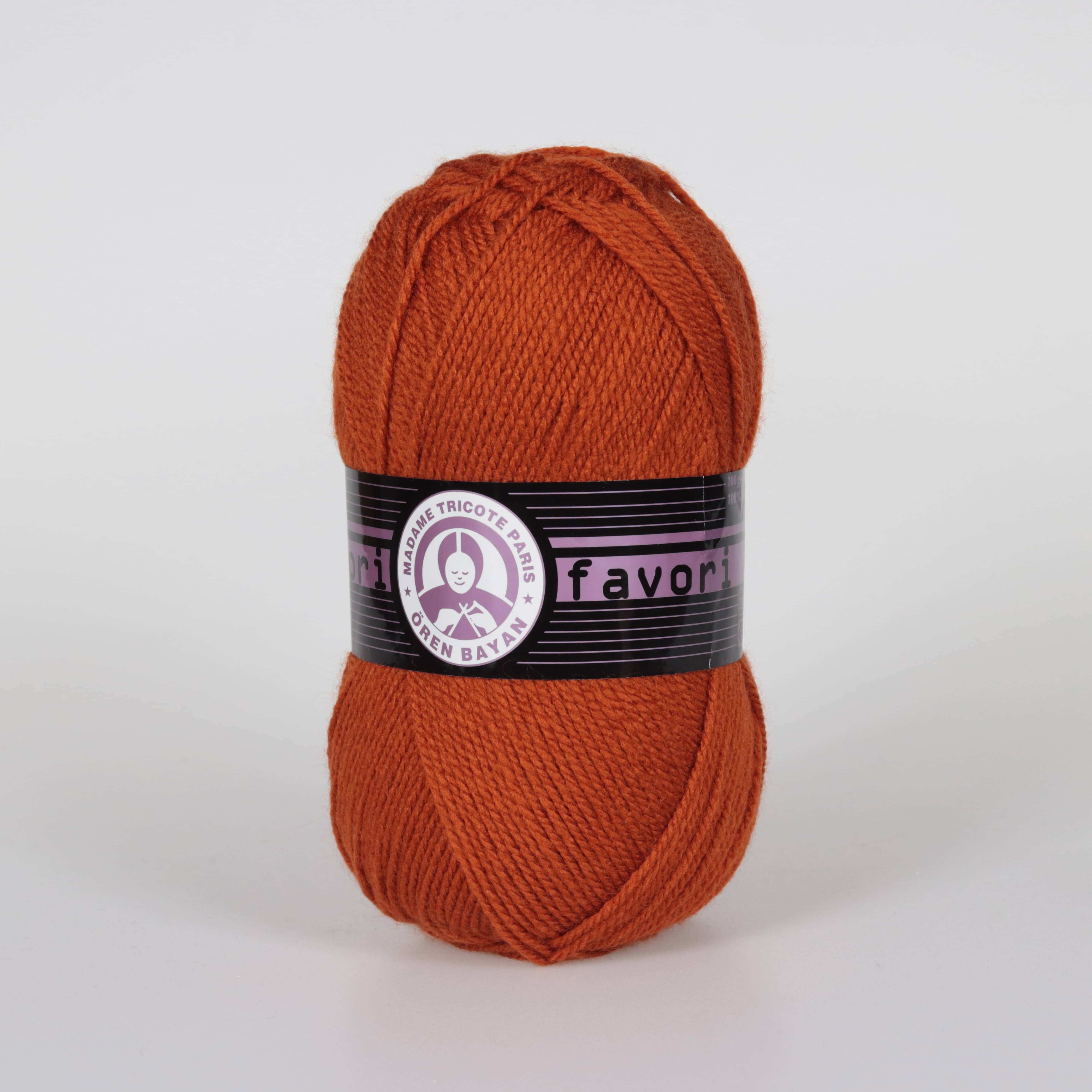 Favori Hand Knitting Yarn Soft Red - Kristal Wool