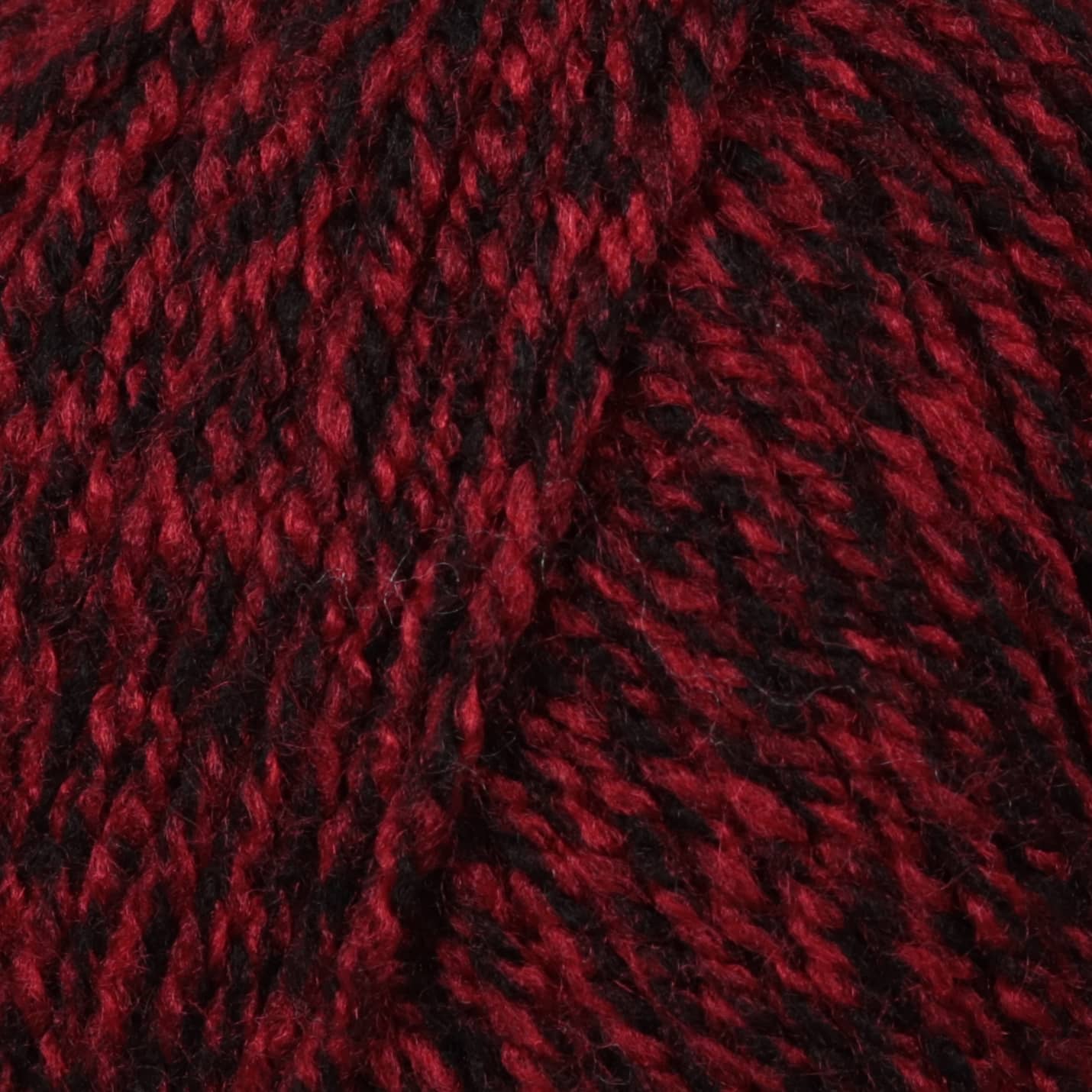 Favori Hand Knitting Yarn Soft Black-Red - Kristal Wool