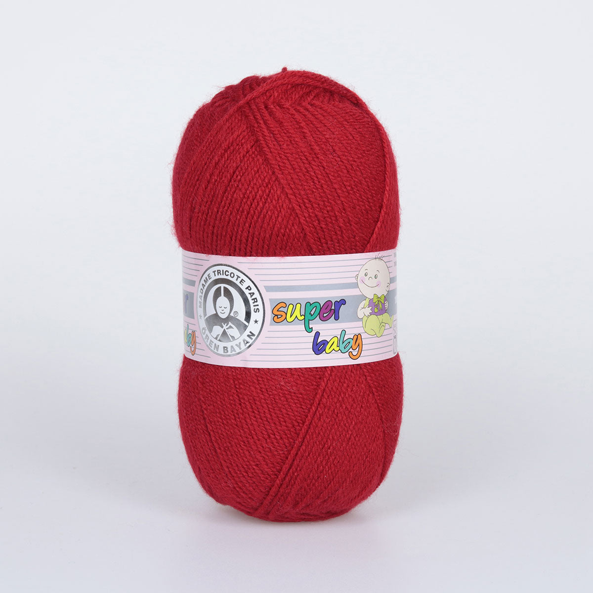 Super Baby Hand Knitting Yarn Dark Red - Kristal Wool