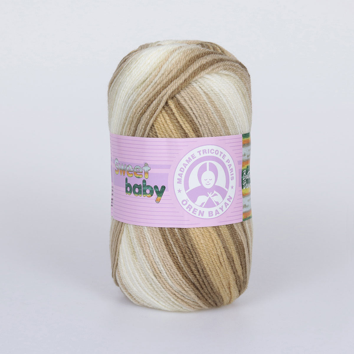 Sweet Baby Hand Knitting Yarn Brown-Beige 100 g - Kristal Wool